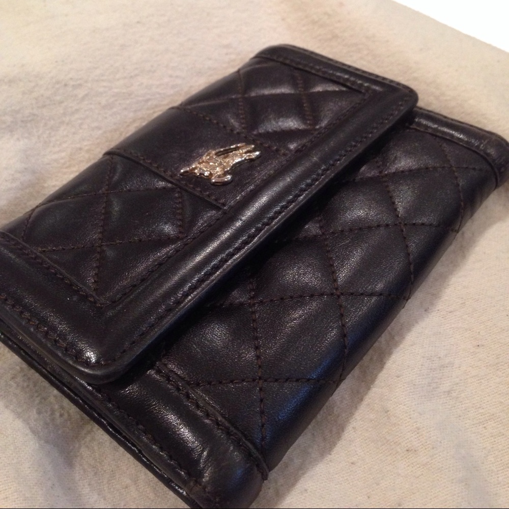 Burberry Brown Quilted Leather Wallet